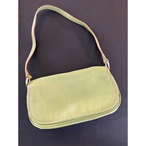 Vintage Wilsons Leather Avocado Green Small Shoulder Purse